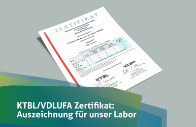 SensoPower Labor erhält KTBL/VDLUFA Zertifikat für Ringversuch